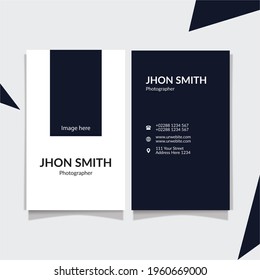 Double-sided creative photographer business card template. - Powered by Shutterstock