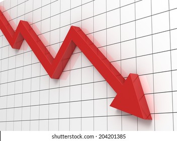 Down Graph Arrow Stock Illustration 204201385 | Shutterstock