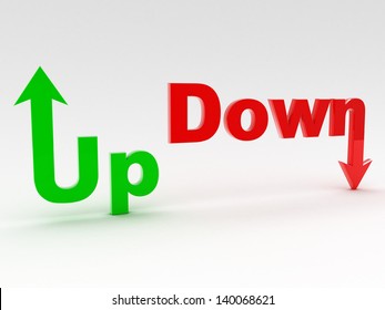 up and down