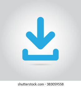Similar Images, Stock Photos & Vectors of Download icon on white