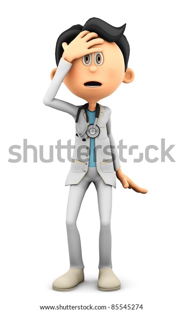 Dr Cartoon Oh No のイラスト素材