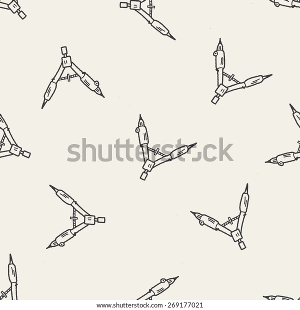 drafting doodle\
seamless pattern\
background