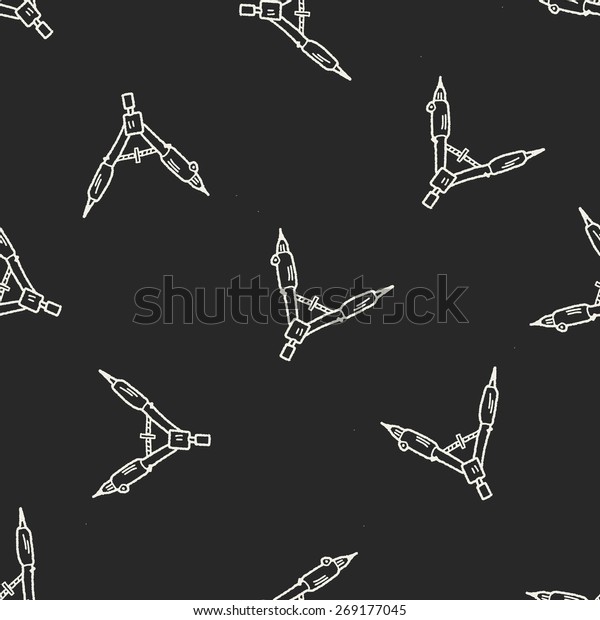 drafting doodle\
seamless pattern\
background