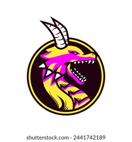 Dragon Art Logo Design For Gaming Channel. - Powered by Shutterstock