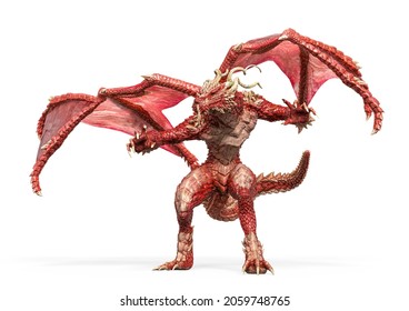 Dragon King Stading 3d Illustration Stock Illustration 2059748765 ...