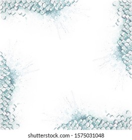 Dragon scale textures for you to create custom graphics. Custom hand drawn watercolor.