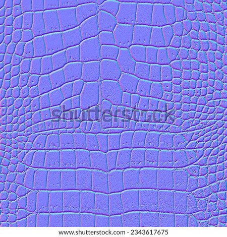 Dragon skin 3d normal map texture design. Large Snake skin animal background model illustration. Alien Reptile body skin 3d cover texture.