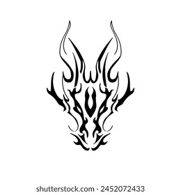 Dragon tattoo - Stock photo