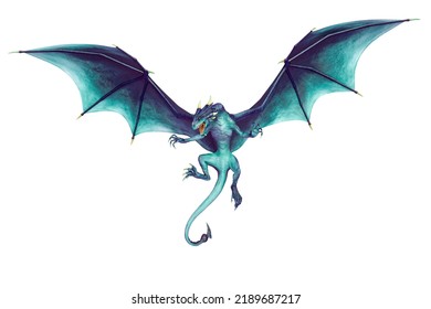 Dragon This Green Monster Clipping Path Stock Illustration 2189687217 ...