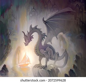 593 Dragon oil painting Images, Stock Photos & Vectors | Shutterstock