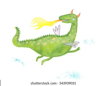 Dragon watercolor
