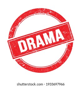 Drama Text On Red Grungy Round Stock Illustration 1933697966 | Shutterstock