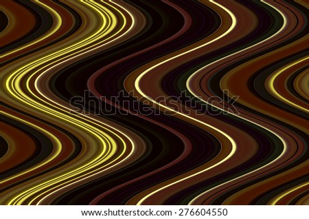 Dramatic abstract of contiguous waves with autumnal colors such as wine red and yellow for decoration and background with themes of fluidity or changeability