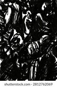 A dramatic abstract piece evoking primal energy and untamed spirit, like a vow to nature itself.