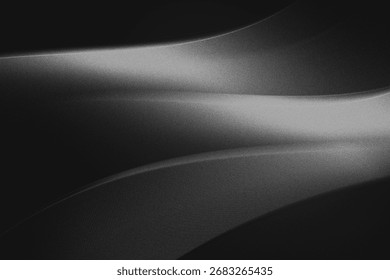 Dramatic black and white abstract featuring flowing fabric waves and contrasting lightshadow play. Perfect for backgrounds and artistic presentations.