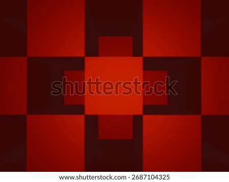 Dramatic and bold abstract wallpaper or texture with a checkerboard and angular geometric design
