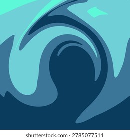 Dramatic close-up of a powerful ocean wave curling with white foam against a dark, stormy sky, evoking raw natural force.
