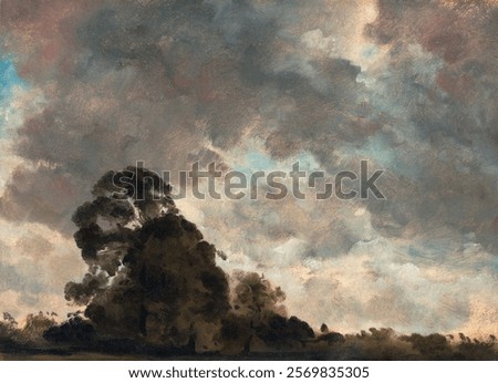 Similar – Image, Stock Photo Clouds over tree Nature