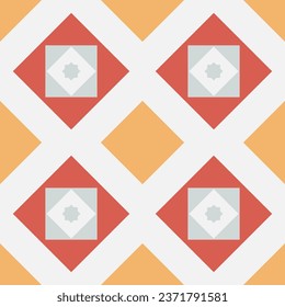 Draw decorative patterns on the wall and floor.