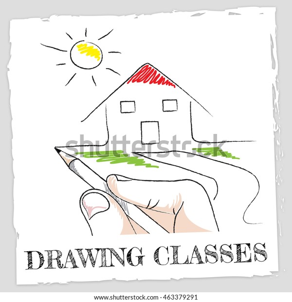 Drawing Classes Meaning Design Classrooms Classroom Stock Illustration 463379291 Shutterstock