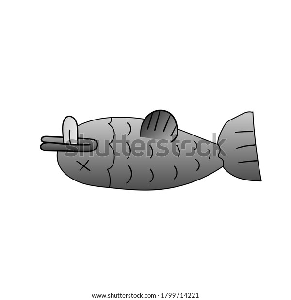 Drawing Different Cute Fish Figures Stock Illustration 1799714221 ...