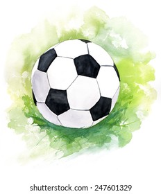 A drawing of a football (soccer) ball