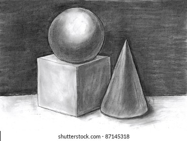 Drawing Geometrical Figures Stock Illustration 87145318 | Shutterstock