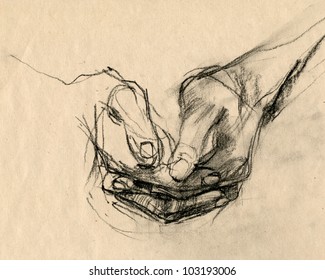 Anatomy Drawing Hand Images, Stock Photos & Vectors | Shutterstock