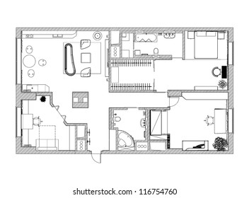 Drawing, The Plan Of House