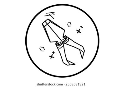 a drawing of a pliers - Powered by Shutterstock