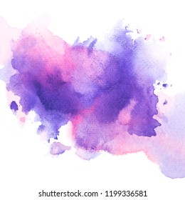 Drawing Purple Watercolor.