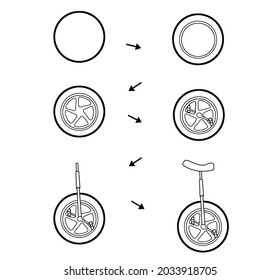 Drawing Shapes Cute Easy Drawing Guidebook Stock Illustration ...