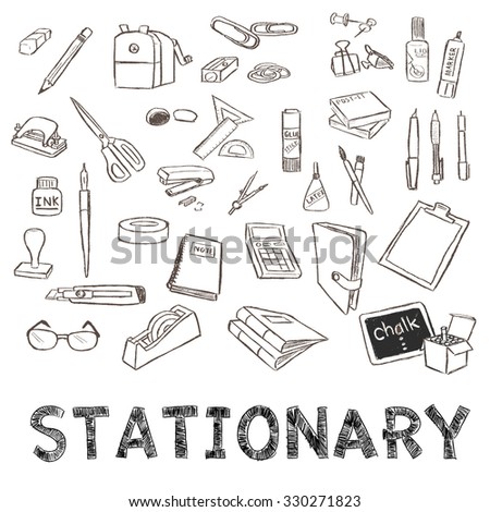 royalty free stock illustration of drawing stationary set on grid grid drawing paper
