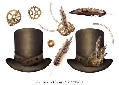 steampunk hat accessories