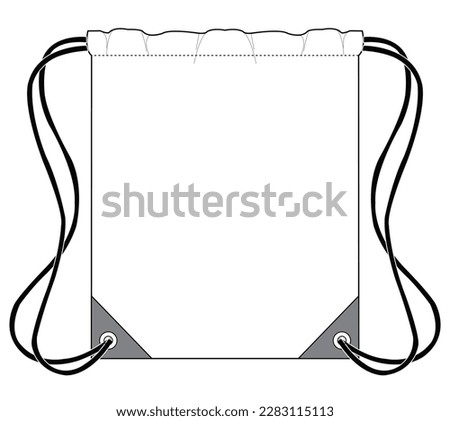 Drawstring bag, or Cinch-up backpack, is a small, lightweight bag, adjustable with two strings. You pull the strings to close the bag, and pull the bag apart at the top when you want to access 