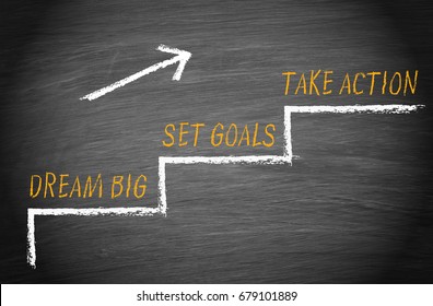 539 Dream big set goals take action Images, Stock Photos & Vectors ...