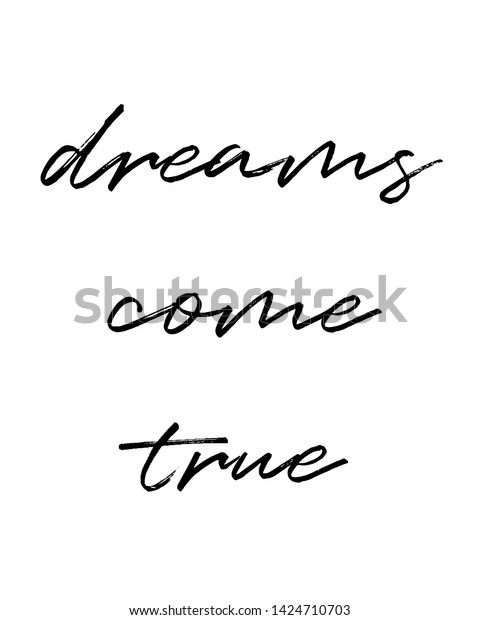 Dreams Come True Print Home Decoration のイラスト素材