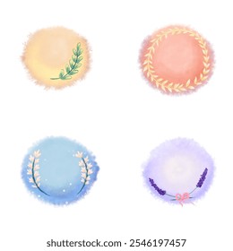 Dreamy Flowers Wreath Journal Note - Powered by Shutterstock