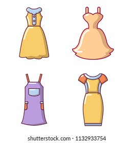 Dress Icon Set Cartoon Set Dress Stock Illustration 1132933754 ...