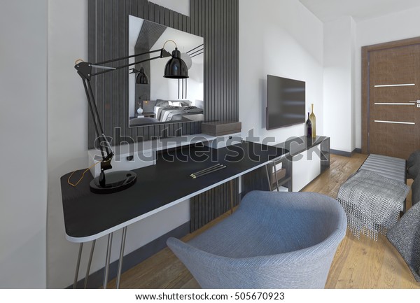 Dressing Table Chair Modern Bedroom Workspace