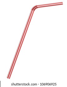 Drinking Straw Isolated On White