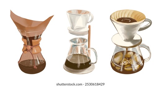 Drip coffee maker cafe drinks