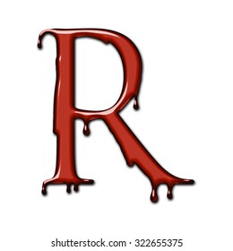 Dripping Blood Font Alphabet Isolated On Stock Illustration 322655375 ...