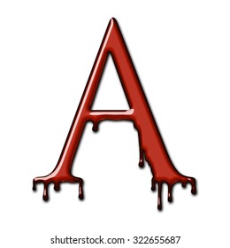 Dripping Blood Font Alphabet Isolated On Stock Illustration 322655687 ...