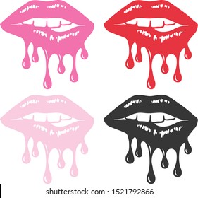 Dripping Lips Fashion Lips Drip