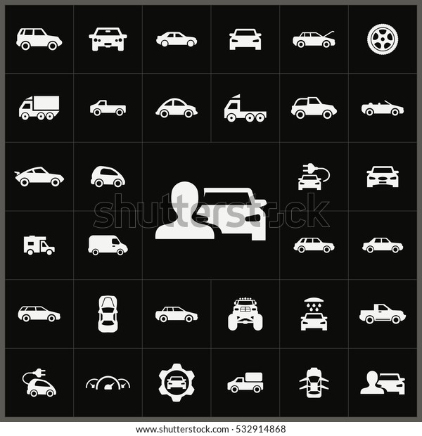 driver\
icon. car icons universal set for web and\
mobile