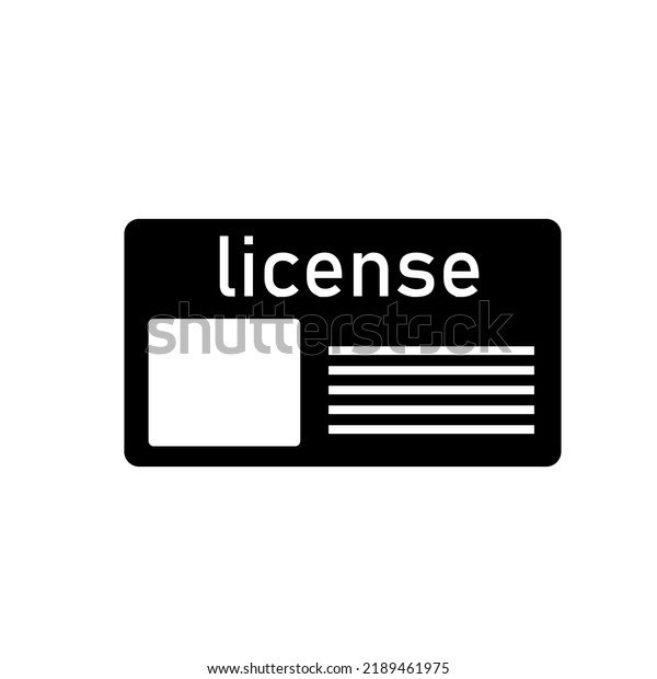 Driver\
license icon transparent illustration on\
white