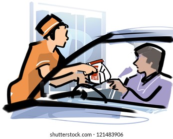 Drivethrough Stock Illustration 121483906 | Shutterstock