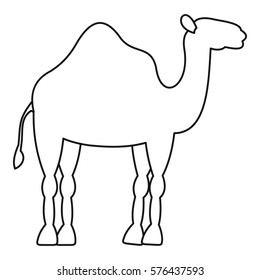 Dromedary Camel Icon. Outline Illustration Of Dromedary Camel  Icon For Web