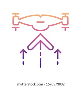 drone rises nolan icon. Simple thin line, outline illustration of Drones icons for ui and ux, website or mobile application